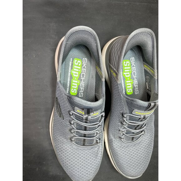 Skechers Slip-Ins Hands-Free Mens Sneakers Size 8 Gray Mesh Athletic Shoes - Picture 4 of 9